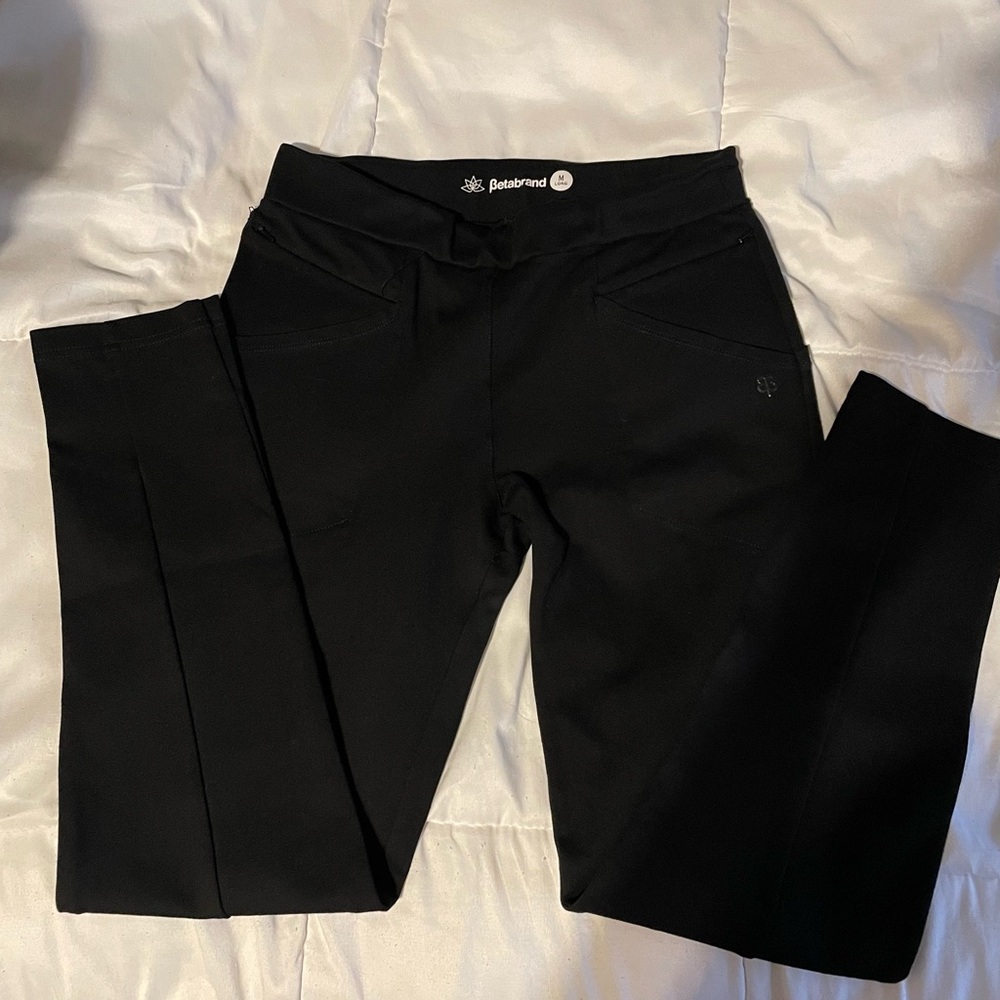 Betabrand Black Skinny Trousers